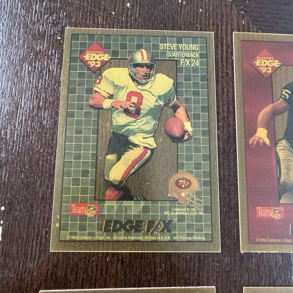 1993 Collectors Edge Football 12 Card Lot w Steve Young Troy Aikman Warren Moon - Picture 2 of 13